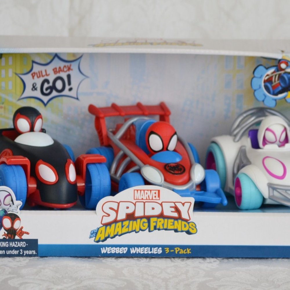 Marvel Spidey & His Amazing Friends Webbed Wheelies Cars 3 Pack